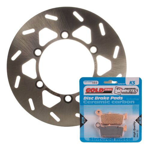 Brake Disc & Pad Rear Kit for Kawasaki KLX300R 1997-2004 2005 2006 2007 2008