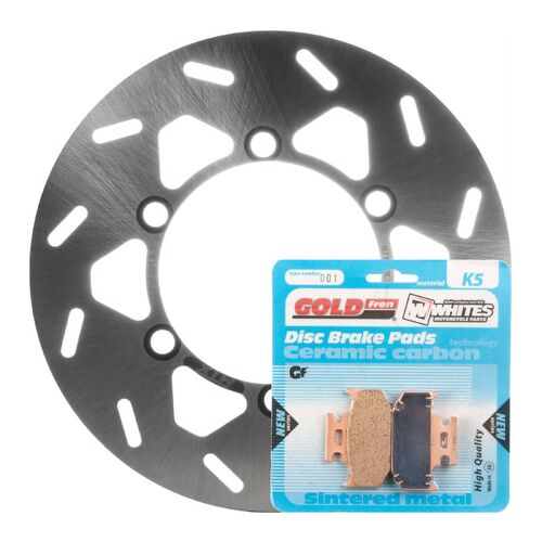 Brake Disc & Pad Rear Kit for Kawasaki KDX200 1995-2003 2004 2005 2006 2007 2008