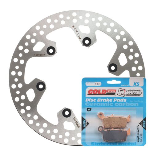 Brake Disc & Pad Rear Kit for Yamaha WR250F 2001