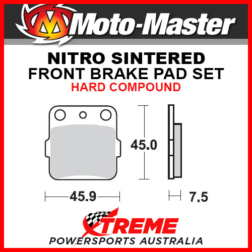 Moto-Master Honda CRF150R 07-18 Nitro Sintered Hard Front Brake Pads 091021