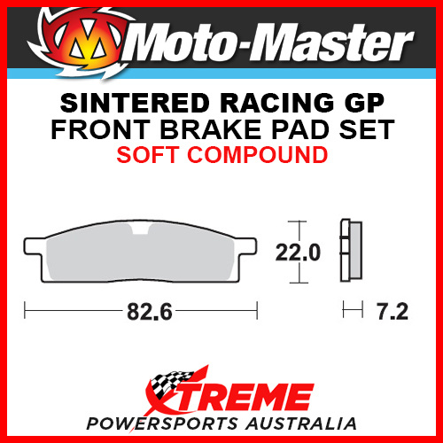 Moto-Master Yamaha YZ80 1986-2001 Racing GP Sintered Soft Front Brake Pad 091212