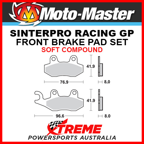 Moto-Master For Suzuki DR350S 90-94 Racing GP Sintered Soft Front Brake Pad 091912