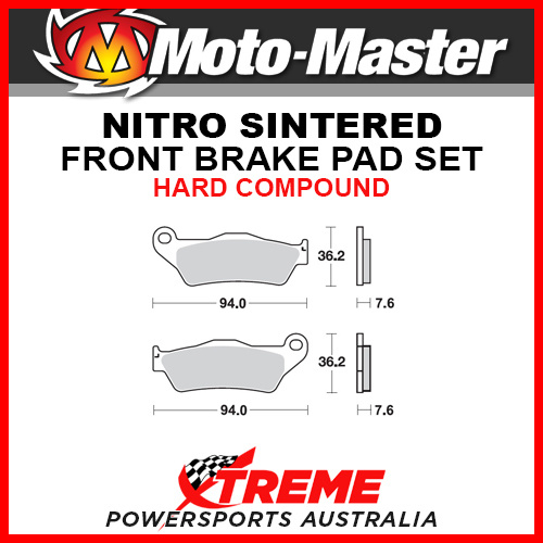 Moto-Master Husqvarna TXC511 2012-2013 Nitro Sintered Hard Front Brake Pads