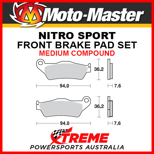MM KTM 250 EXC Racing 4T 2002-2006 Nitro Sport Sintered Medium Front Brake Pads