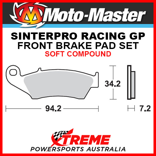 Moto-Master Gas-Gas MC125 Ohlins 2003-2005 Racing GP Sintered Soft Front Brake Pad 093412