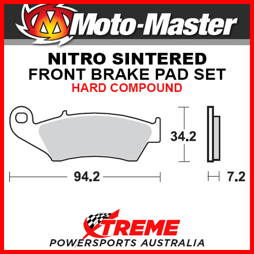 Moto-Master Honda XR650L 1993-2012 Nitro Sintered Hard Front Brake Pad 093421