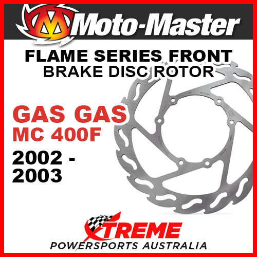 MotoMaster 110237 Gas Gas MC 400F 2002-2003 Front Left Flame BrakeDisc Rotor