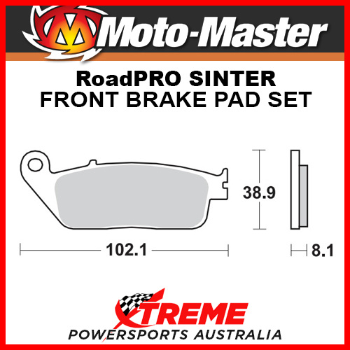 Moto-Master Daelim Roadwin 125 2008 RoadPRO Sintered Front Brake Pad 402501