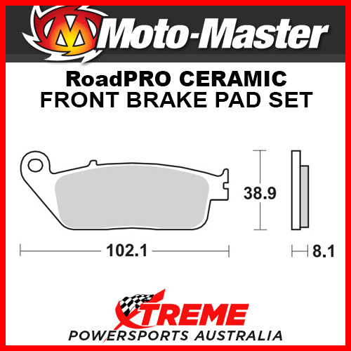 Moto-Master Honda SH150I ABS 2014-2017 RoadPRO Ceramic Front Brake Pad 402504