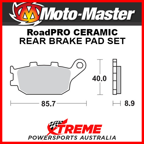 Moto Master Honda VTR1000F Firestorm 1997-2006 RoadPRO Ceramic Rear Brake Pads 403104