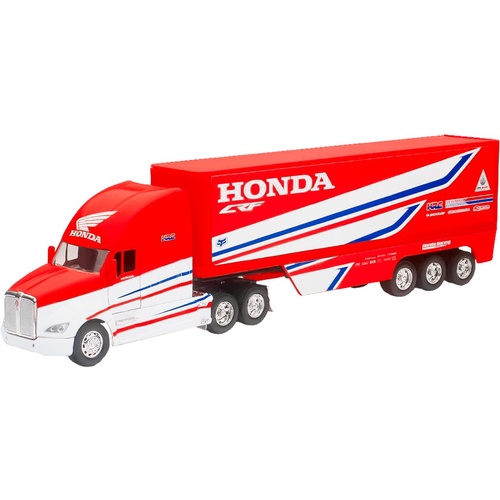 1.32 New-Ray HRC Racing Team Truck Kenworth Bike Model