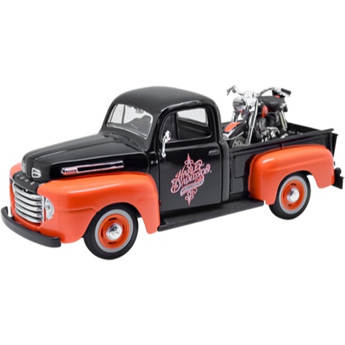 1.24 Maisto Ford F-1 Pick-Up 48/Duo Glide 58 Bike Model