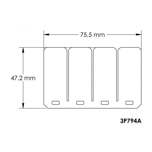 Moto Tassinari 3P794A  VForce3  Reed Petals for Block V3120-794A-3