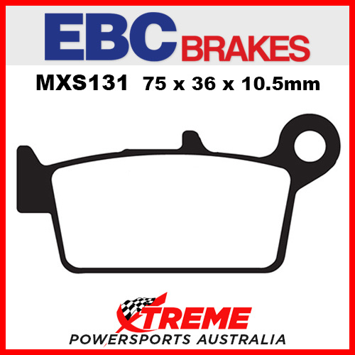 EBC For Suzuki RM 125 XCK8 2009 Sintered Race Rear Brake Pad MXS131