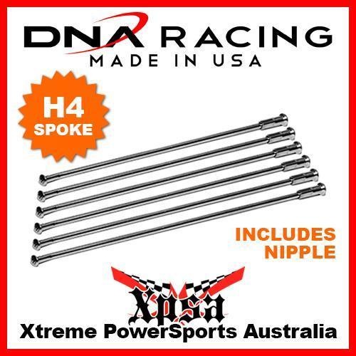 DNA RACING REPLACEMENT SPOKE WITH NIPPLE H4 - WHEEL RIM HUB MX MOTOCROSS ENDURO