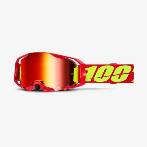 100-Percent Adult ARMATIC 'Red' Goggles Mirror Red Lens 50060-00005