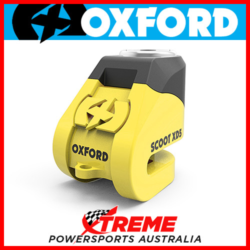 Oxford Security Yellow/Black XD5 Disc Lock MX Motorcycle Bike