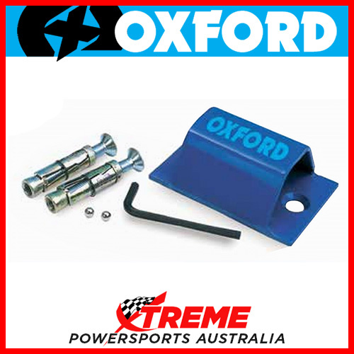 Oxford Security Blue BruteForce Mini Ground Anchor MX Motorcycle Bike