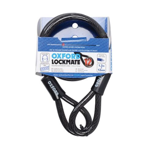 Oxford Lockmate Cable Lock 12mm X 1.2M HD Cable