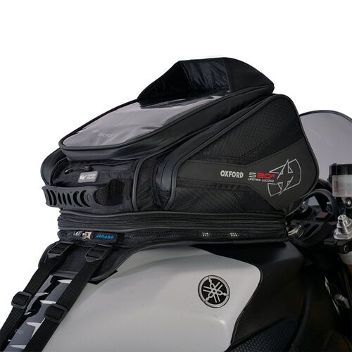 Oxford S30r Strap On Tank Bag Black