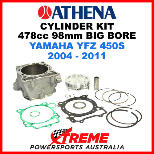 Athena Yamaha YFZ 450S 2004-2011 Cylinder Kit 478cc ø 98 Big Bore P400485100016