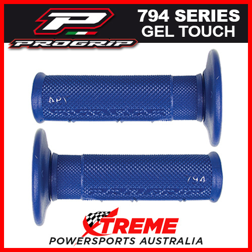 Progrip 794 Half Waffle Single Density Blue Grips MX Dirt Bike Motorcycle