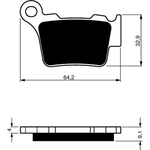 GF108-K5 BRAKE PADS GOLDFREN G244 SBS726 FDB2080 FA258KXRM85