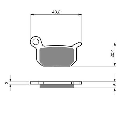 GF190-K5 BRAKE PADS GOLDFREN SBS794 FDB2183 FA325 KTM50/65