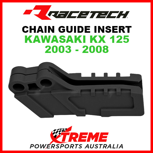 Rtech Kawasaki KX125 KX 125 2003-2008 Black Chain Guide 