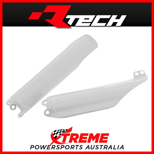 Rtech White Fork Guards Protectors for Honda CRF250R 2016 2017 2018