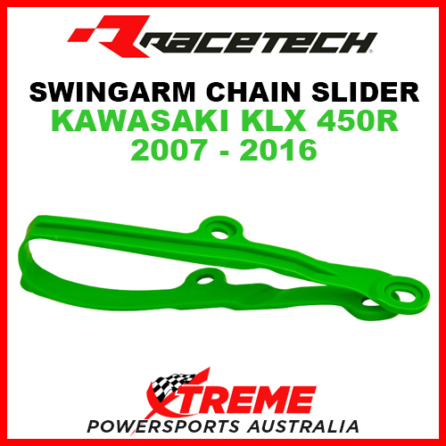 Rtech Kawasaki KLX450R KLX 450R 07-16 Green Swingarm Chain Slider