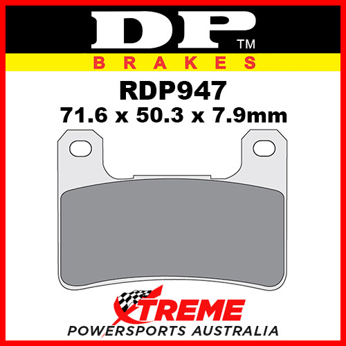 Kawasaki ZX10R 08-10 DP Brakes RDP X-Race Titanium Front Brake Pad