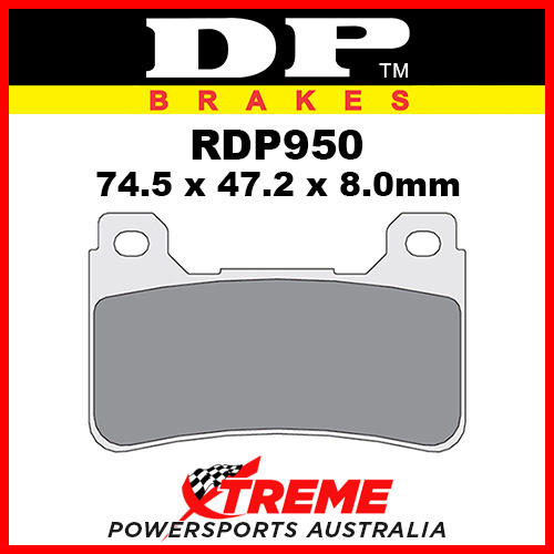 Honda CBR 1000 Fireblade 04-16 DP Brakes RDP X-Race Titanium Front Brake Pad