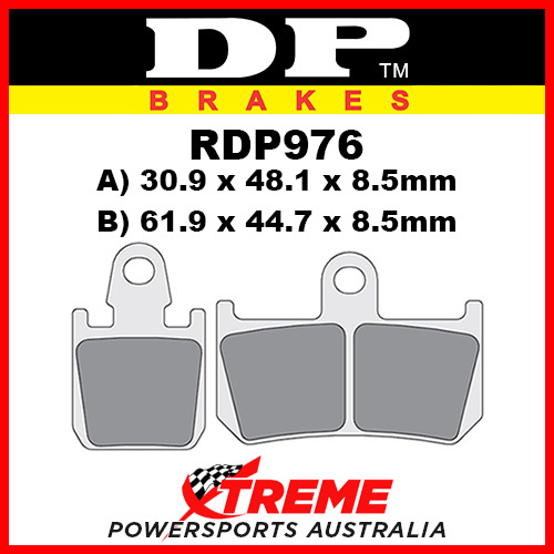 Yamaha YZF R1 07-14 DP Brakes RDP X-Race Titanium Front Brake Pad