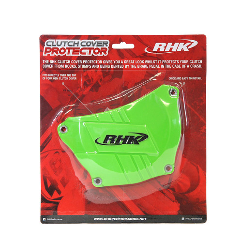 RHK MX FACTORY GREEN CLUTCH COVER PROTECTOR GUARD KAWASAKI KX450F KXF450 06-15