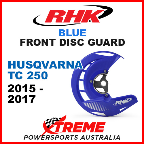 RHK Blue Front Disc Guard Husqvarna TC250 TC 250 2015-2017 FDG07-B