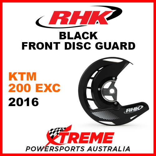 RHK Black Front Disc Guard KTM 200EXC 200 EXC 2016 FDG07-K