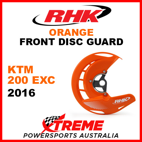 RHK Orange Front Disc Guard KTM 200EXC 200 EXC 2016 FDG07-O