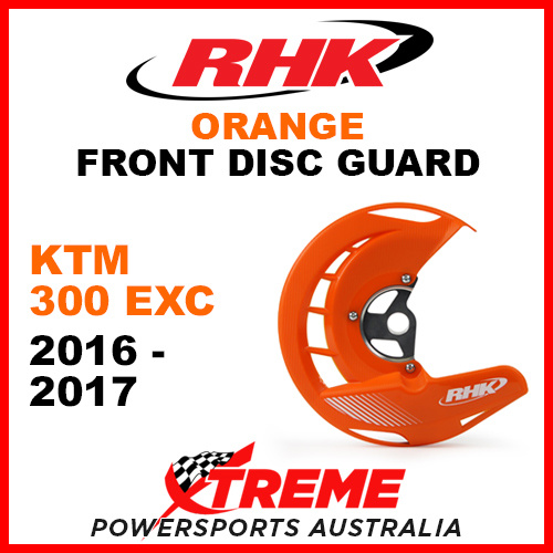 RHK Orange Front Disc Guard KTM 300EXC 300 EXC 2016-2017 FDG07-O