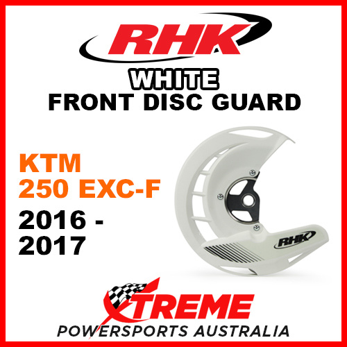 RHK White Front Disc Guard KTM 250EXC-F 250 EXC-F 2016-2017 FDG07-W