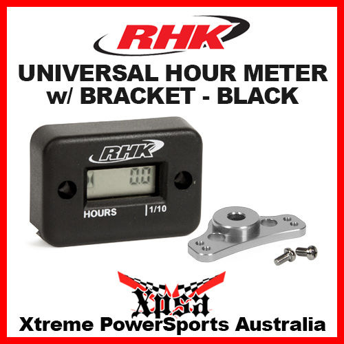 RHK MX ATV Hour Meter Black Universal Dirt Bike Honda Yamaha For Suzuki KTM Kawasaki