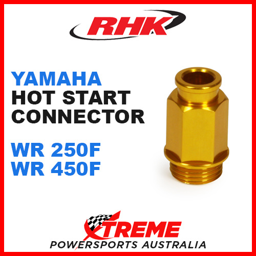 RHK HOT START CONNECTOR KEIHIN FCR CARBY GOLD YAMAHA WR250F WRF250 WR450F WRF450