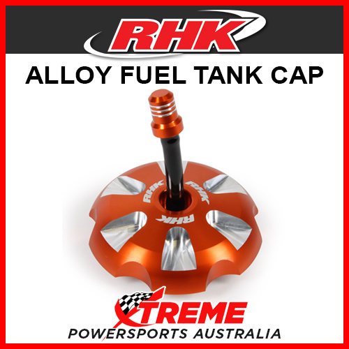 RHK Husqvarna FC350 2014-2017 Orange Alloy Fuel Tank Gas Cap, Screw Type 52mm