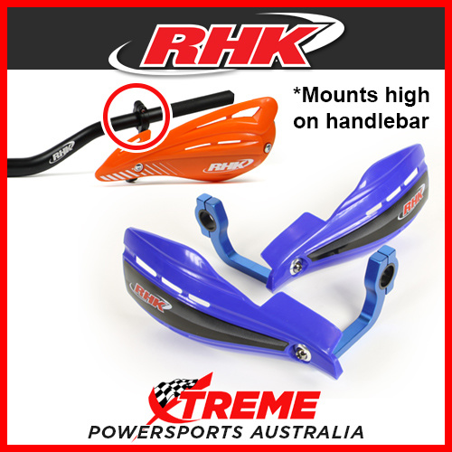 RHK XS Blue Universal Handguards Hand Guard Set, High Mount 7/8" Handlebar