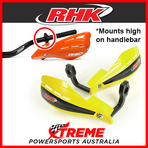 RHK XS Yellow Universal Handguards Hand Guard Set, High Mount 7/8" Handlebar