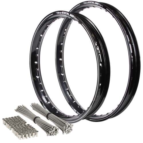 Husaberg TE 125 2012-2014 21/18 OEM Front/Rear A60 Excel Rim & Bulldog Spoke Set