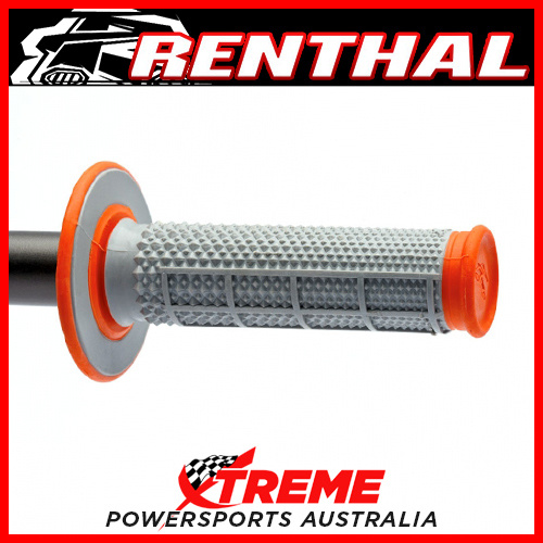 Renthal Mx Grips Orange Tapered Half Waffle/Diamond Dirt Bike Motorcycle  