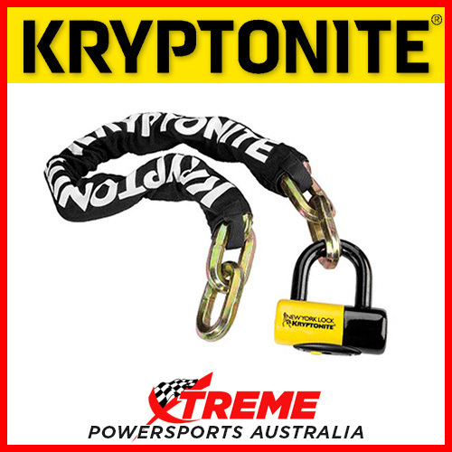 Kryptonite New York Fahgettaboudit 100cm Chain 1410 And Key Padlock Motorcycle