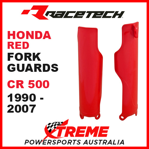 Rtech Honda CR500 CR 500R 1990-2001 Red Fork Guards Protectors