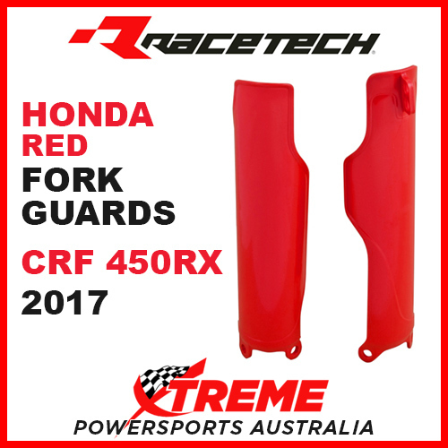 Rtech Honda CRF450RX 2017-2018 Red Fork Guards Protectors